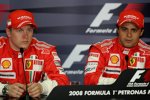 Kimi Räikkönen und Felipe Massa (Ferrari) 