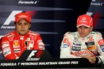 Felipe Massa (Ferrari) und Heikki Kovalainen (McLaren-Mercedes) 