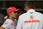 Heikki Kovalainen und Martin Whitmarsh (Geschäftsführer) (McLaren-Mercedes) 