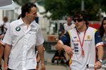 Robert Kubica (BMW Sauber F1 Team) und Fernando Alonso (Renault) 