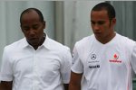 Lewis Hamilton (McLaren-Mercedes) und Vate Anthony