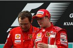 Stefano Domenicali (Teamchef) und Kimi Räikkönen (Ferrari) 
