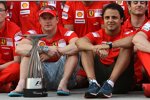 Kimi Räikkönen und Felipe Massa (Ferrari) 