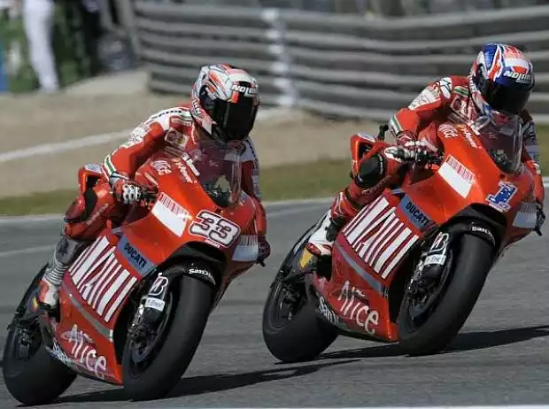 Marco Melandri, Casey Stoner Titel-Bild zur News: Marco Melandri, Casey Stoner