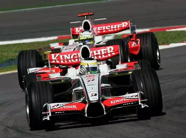 Giancarlo Fisichella; Adrian Sutil Titel-Bild zur News: Giancarlo Fisichella; Adrian Sutil