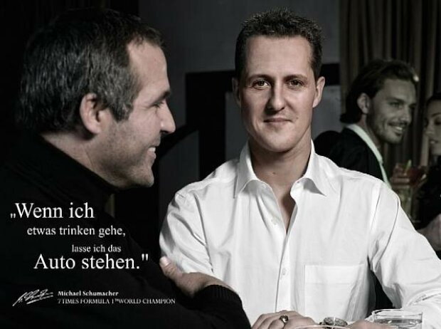 Anzeige mit Michael Schumacher