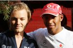 Nico Rosberg (Williams) und Lewis Hamilton (McLaren-Mercedes) 