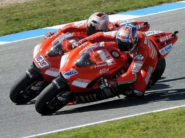 Marco Melandri Casey Stoner Titel-Bild zur News: Marco Melandri Casey Stoner
