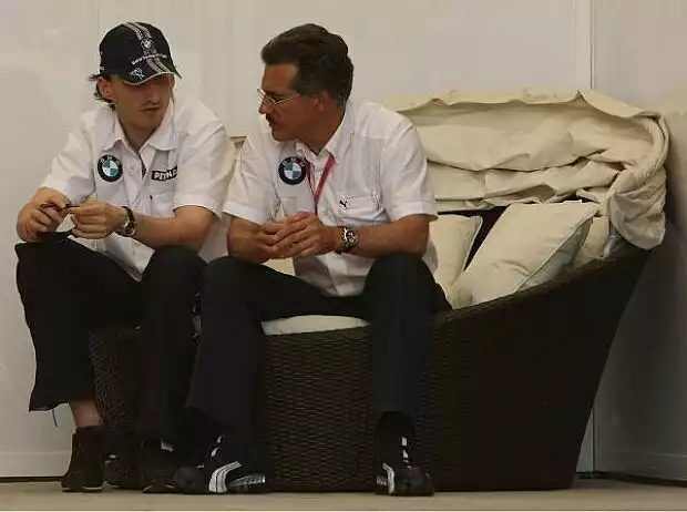 Robert Kubica und Mario Theissen Titel-Bild zur News: Robert Kubica und Mario Theissen
