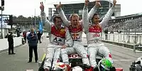 Tom Kristensen, Mattias Ekström und Timo Scheider