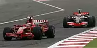 Kimi Räikkönen vor Heikki Kovalainen