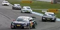 Mathias Ekström vor Timo Scheider, Jamie Green und Paul di Resta