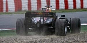 Regen in Barcelona - Webber Schnellster