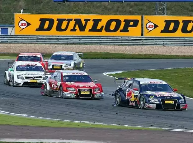Mattias Ekström vor Mike Rockenfeller und Jamie Green Titel-Bild zur News: Mattias Ekström vor Mike Rockenfeller und Jamie Green