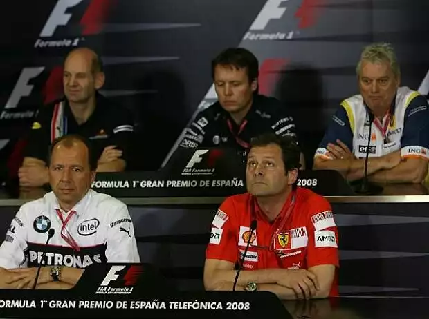 Titel-Bild zur News: Adrian Newey, Sam Michael, Pat Symonds, Willy Rampf, Aldo Costa