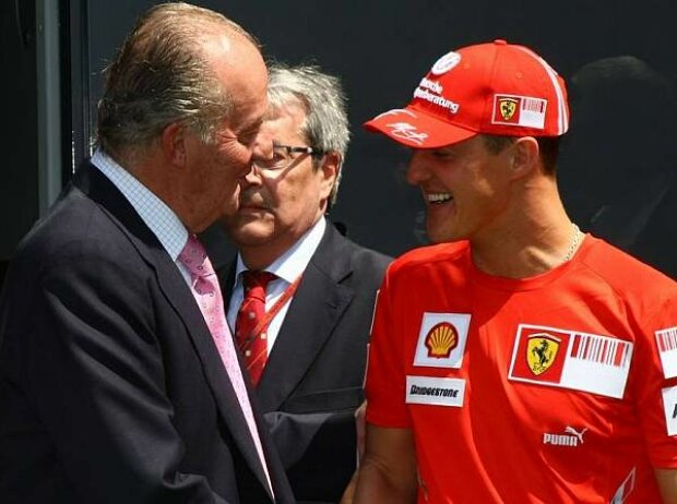 König Juan Carlos und Michael Schumacher