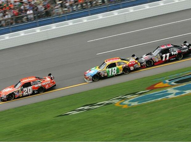 Tony Stewart Kyle Busch Denny Hamlin