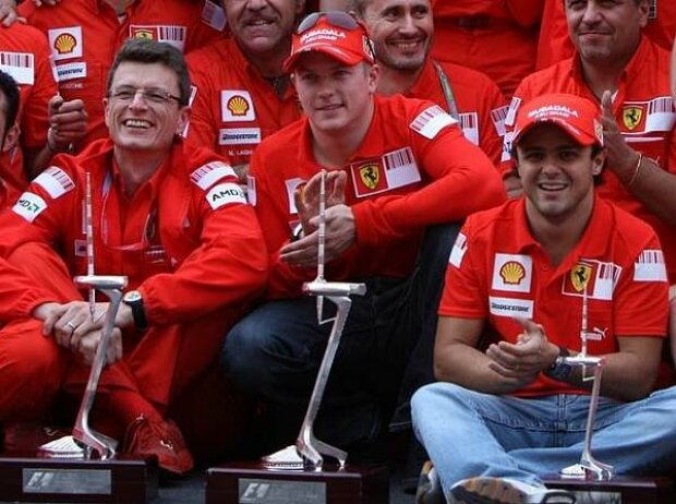 Titel-Bild zur News: Stefano Domenicali Kimi Räikkönen Felipe Massa
