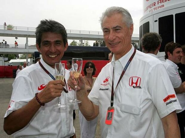 Aguri Suzuki und Daniele Audetto Aguri Suzuki und Daniele Audetto