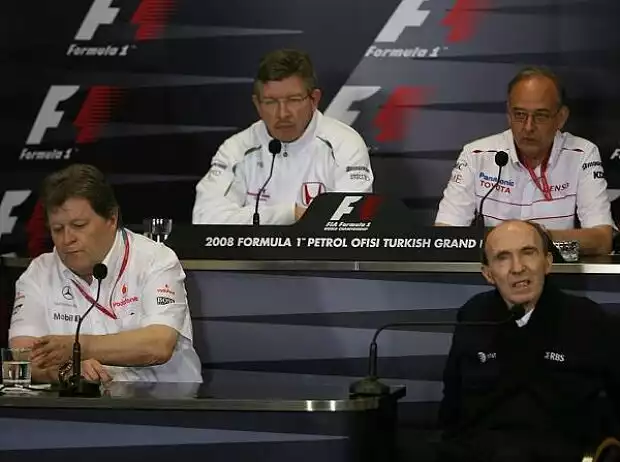 Titel-Bild zur News: Norbert Haug, Ross Brawn, John Howett und Frank Williams