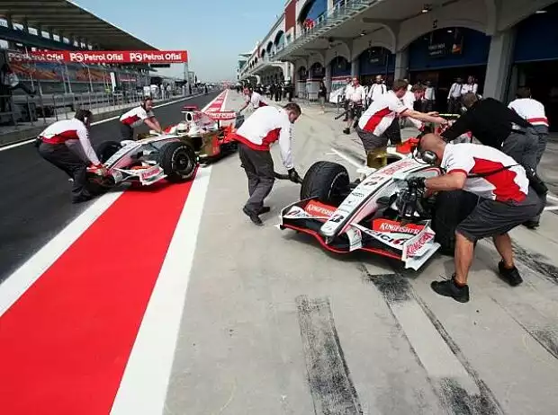 Titel-Bild zur News: Adrian Sutil und Giancarlo Fisichella