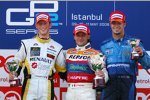Romain Grosjean (), Giorgio Pantano (Racing Engineering) und Andreas Zuber (Piquet) 