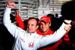 Rubens Barrichello (Honda F1 Team) und Felipe Massa (Ferrari) 