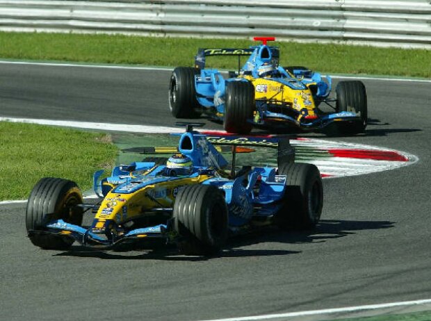 Giancarlo Fisichella und Fernando Alonso Giancarlo Fisichella und Fernando Alonso