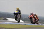 Valentino Rossi vor Casey Stoner