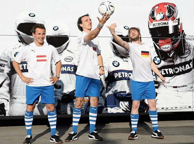 Christian Klien, Robert Kubica und Nick Heidfeld Christian Klien, Robert Kubica und Nick Heidfeld
