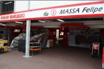 Die Garage von Felipe Massa (Ferrari) 