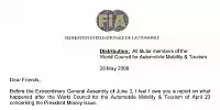 Der Brief von Franco Lucchesi