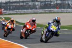 Valentino Rossi vor Casey Stoner und