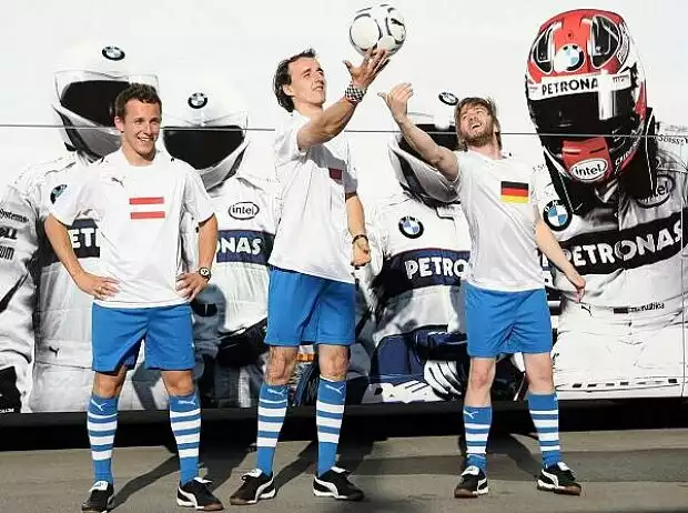 Titel-Bild zur News: Christian Klien, Robert Kubica und Nick Heidfeld