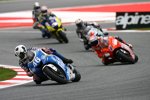 Valentino Rossi (Yamaha) vor Casey Stoner (Ducati)