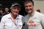 Filmstar Michael Douglas und David Coulthard (Red Bull) 