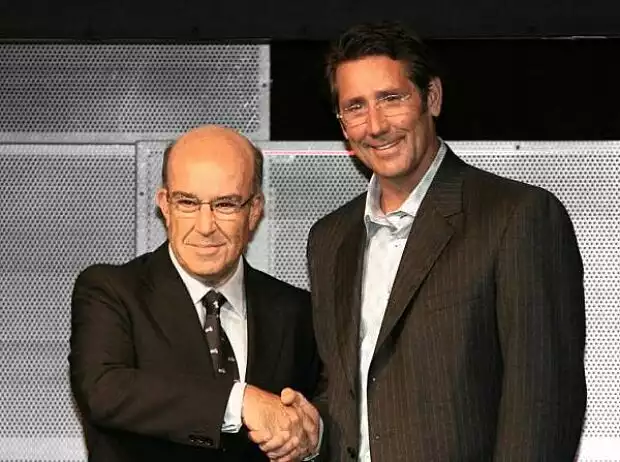 Carmelo Ezpeleta und Tony George Titel-Bild zur News: Carmelo Ezpeleta und Tony George