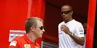 Kimi Räikkönen und Lewis Hamilton