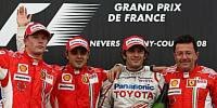 Bild zum Inhalt: Magny-Cours: Massa führt Ferrari-Doppelsieg an