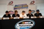 Joey Logano, Landon Cassill, James Buescher, Colin Braun, Bryan Clauson (Nationwide/Milwaukee)