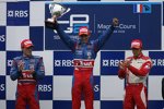 Yelmer Buurman, Sebastien Buemi (Arden) und Luca Filippi (ART) 