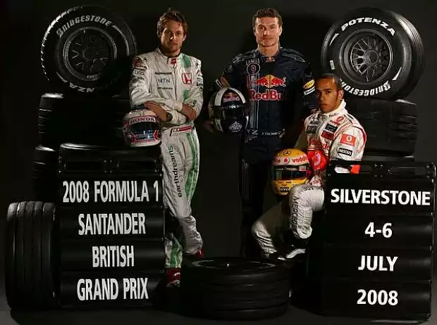 Jenson Button, David Coulthard und Lewis Hamilton Titel-Bild zur News: Jenson Button, David Coulthard und Lewis Hamilton
