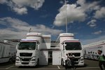 Trucks des BMW Sauber F1 Teams