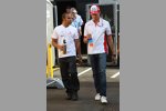 Lewis Hamilton (McLaren-Mercedes) und Adrian Sutil (Force India) 