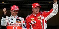 Bild zum Inhalt: Räikkönen ist auch mit Platz drei zufrieden