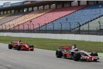 Heikki Kovalainen (McLaren-Mercedes) und Felipe Massa (Ferrari) 