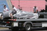 Giancarlo Fisichella (Force India) Auto auf dem Rücktransport