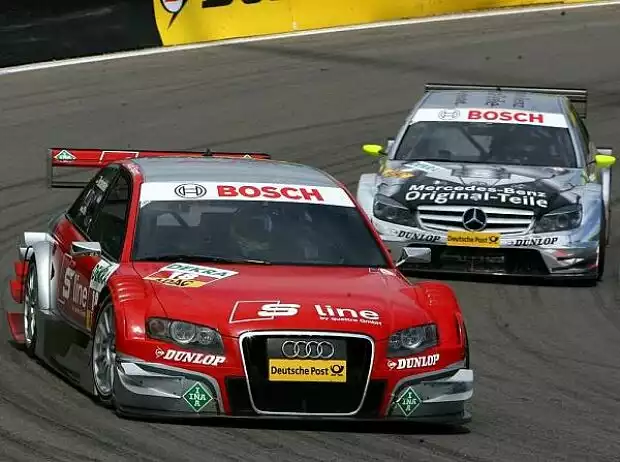 Mike Rockenfeller vor Bernd Schneider Titel-Bild zur News: Mike Rockenfeller vor Bernd Schneider