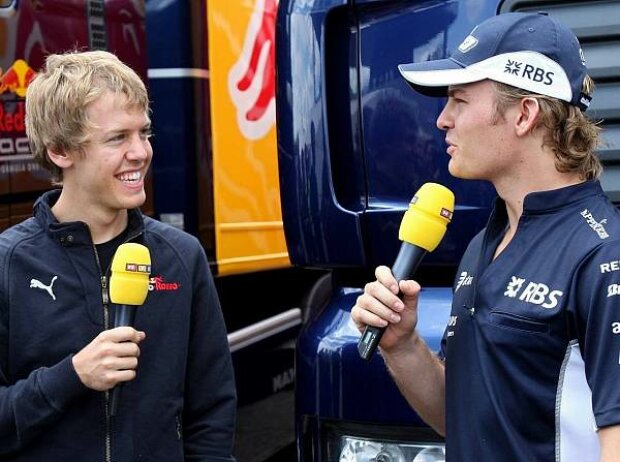 Titel-Bild zur News: Sebastian Vettel und Nico Rosberg