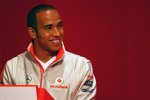 Lewis Hamilton (McLaren-Mercedes) bei einem Musikquiz